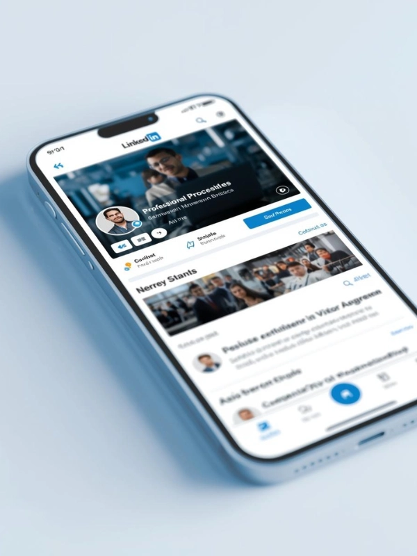 App di linkedin su smartphone