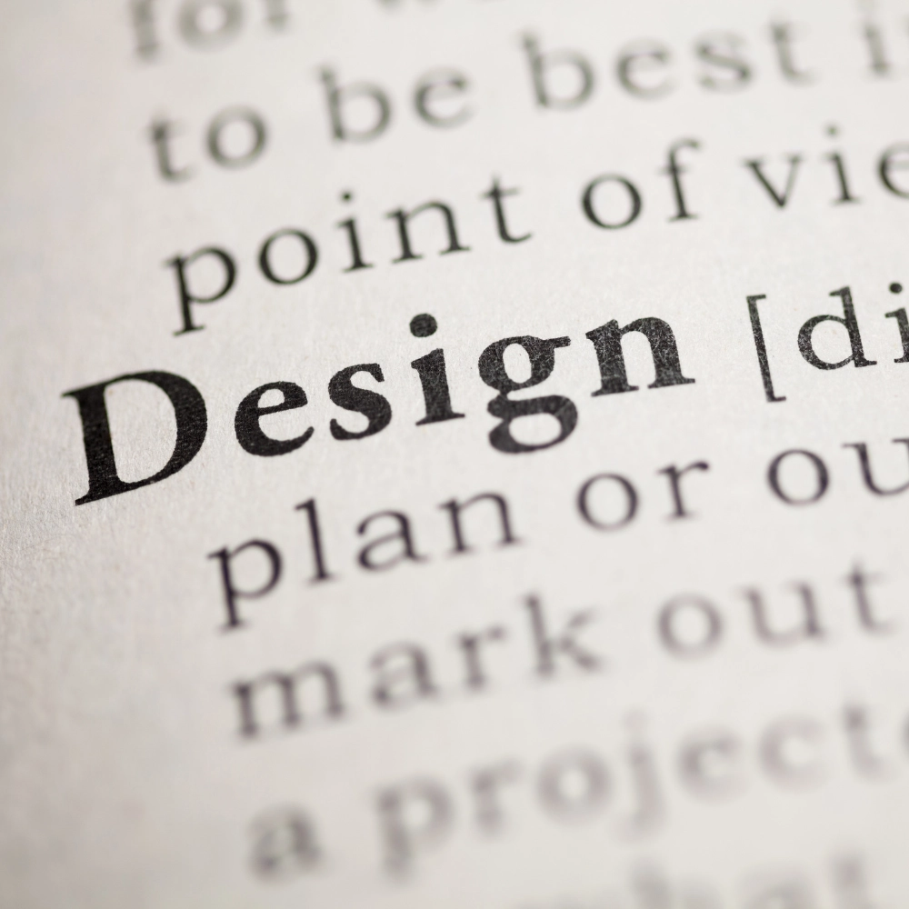 design-word Dettaglio della parola Design su vovabolario