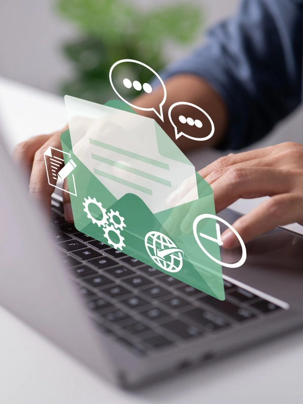 strategia di follow-up impostata al pc